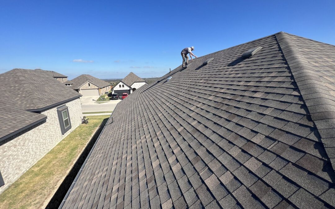 A roof slope receiving a roof inspection