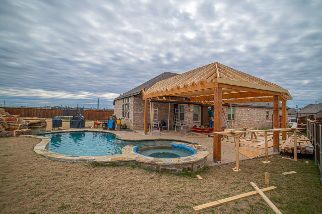 Hip Roof Construction in Texas