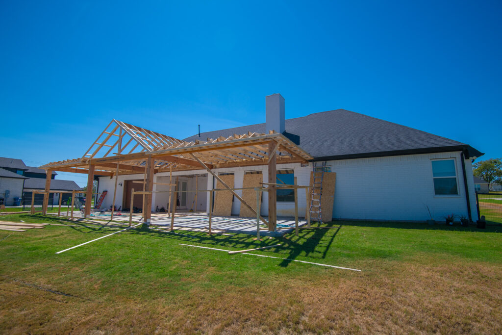 Gable Roof in Progress in Texas