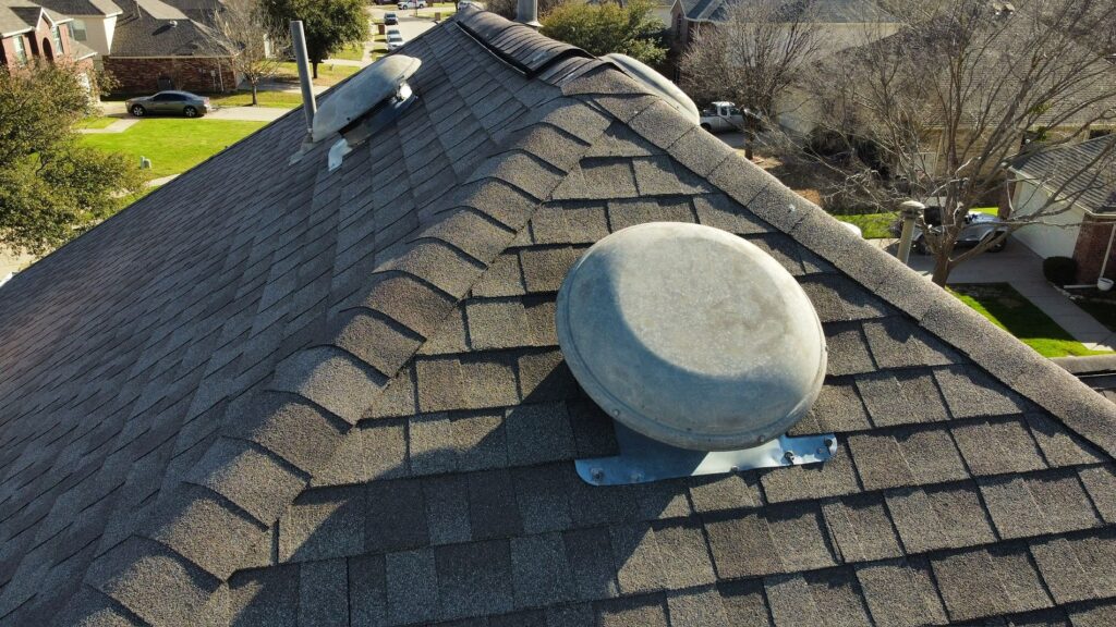 Damaged roof in Mansfield TX