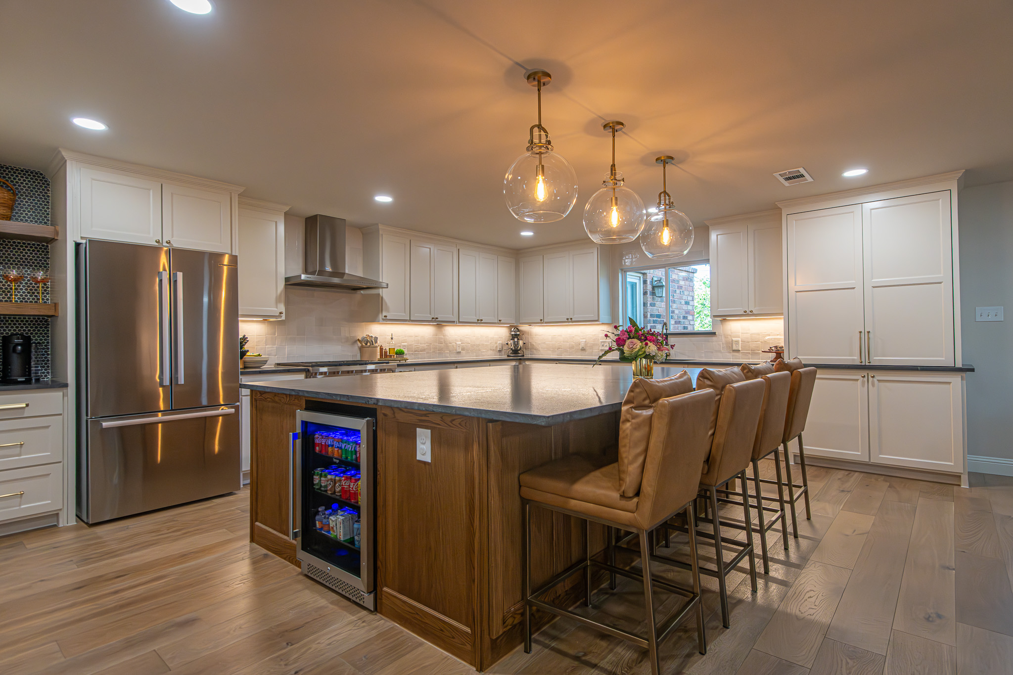 Photo of a completed kitchen remodel done by Texas Direct Roofing